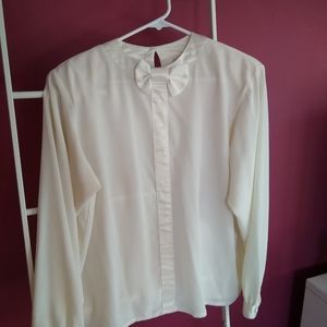 Vintage Oscar de la Renta Expressions Bow Blouse